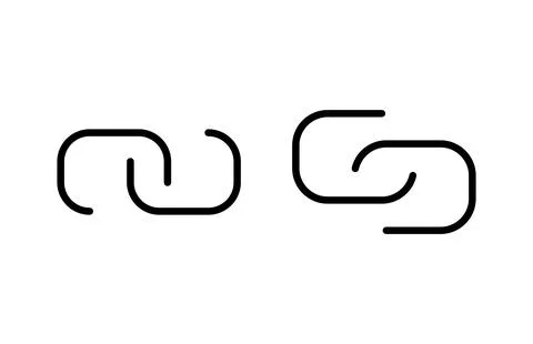 Link icon vector illustration. Hyperlink chain sign and symbol Stock Illustration