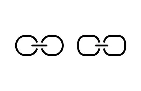 Link icon vector illustration. Hyperlink chain sign and symbol Stock Illustration