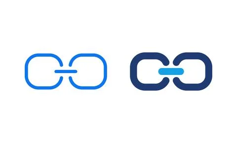 Link icon vector illustration. Hyperlink chain sign and symbol Stock Illustration