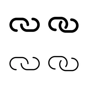 Link icon vector illustration. Hyperlink chain sign and symbol Stock Illustration