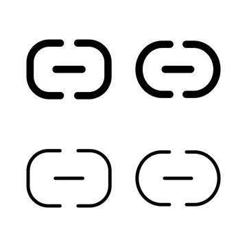 Link icon vector illustration. Hyperlink chain sign and symbol Stock Illustration