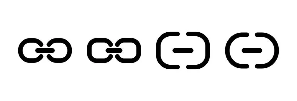 Link icon vector illustration. Hyperlink chain sign and symbol Stock Illustration