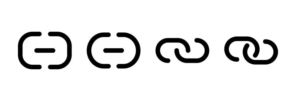 Link icon vector illustration. Hyperlink chain sign and symbol Stock Illustration