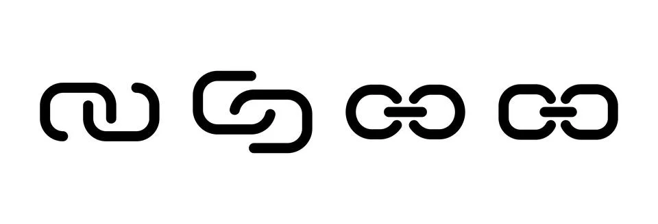 Link icon vector illustration. Hyperlink chain sign and symbol Stock Illustration