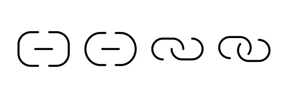 Link icon vector illustration. Hyperlink chain sign and symbol Stock Illustration