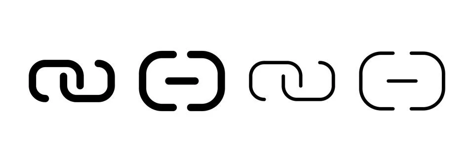 Link icon vector illustration. Hyperlink chain sign and symbol Stock Illustration