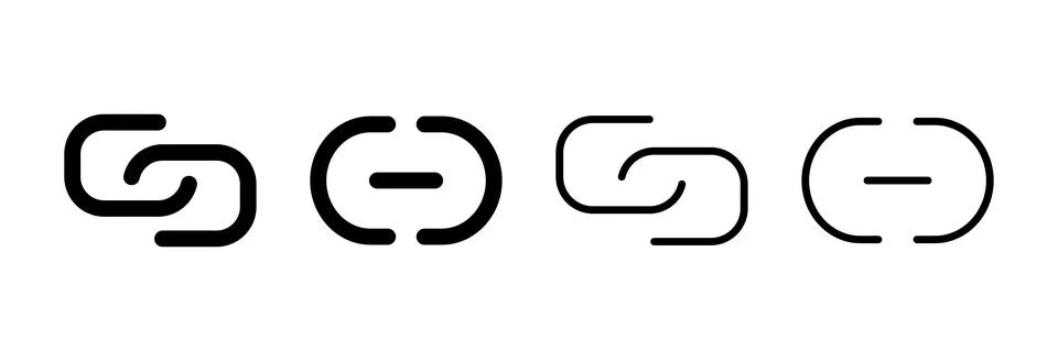 Link icon vector illustration. Hyperlink chain sign and symbol Stock Illustration