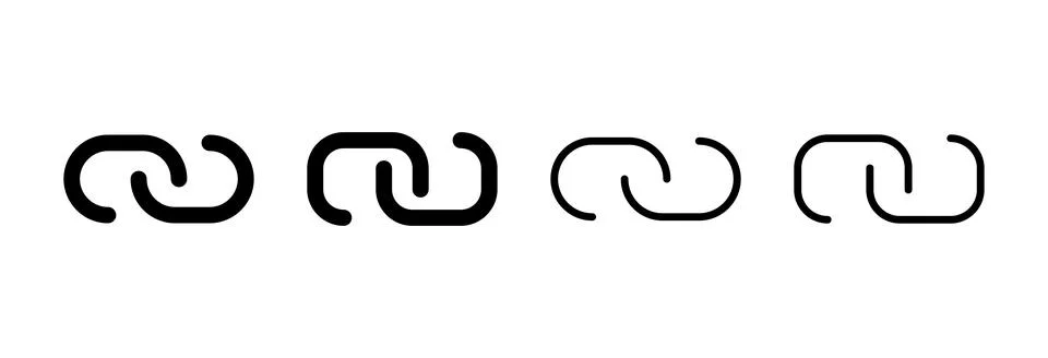 Link icon vector illustration. Hyperlink chain sign and symbol Stock Illustration