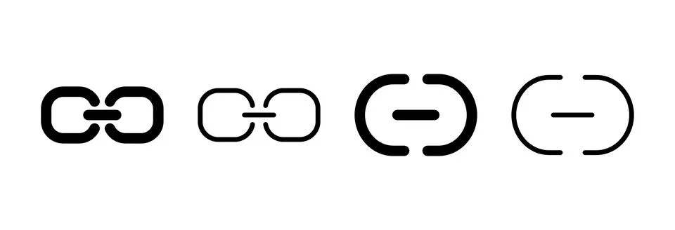 Link icon vector illustration. Hyperlink chain sign and symbol Stock Illustration