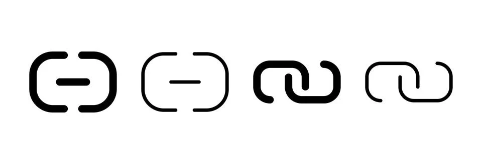 Link icon vector illustration. Hyperlink chain sign and symbol Stock Illustration