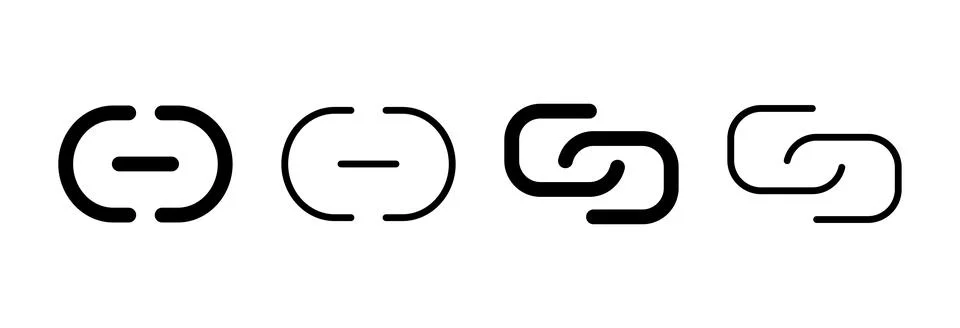 Link icon vector illustration. Hyperlink chain sign and symbol Stock Illustration