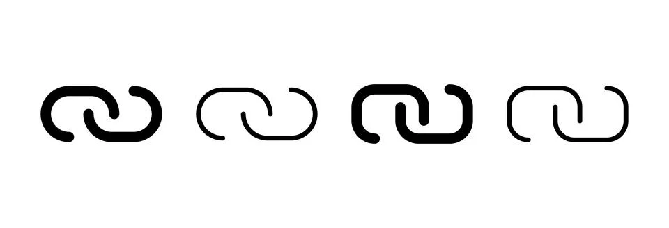 Link icon vector illustration. Hyperlink chain sign and symbol Stock Illustration