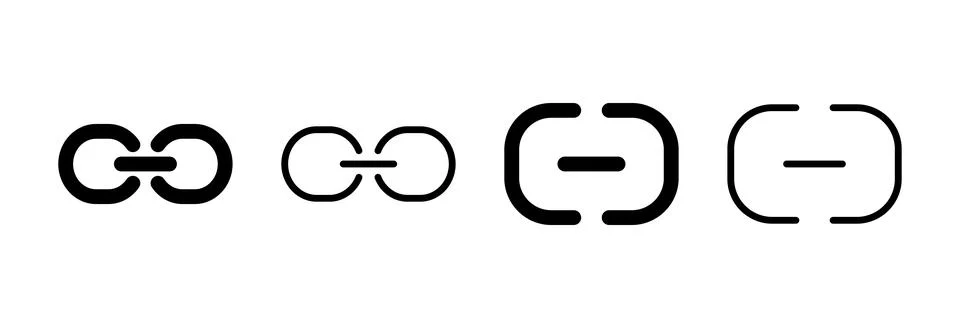 Link icon vector illustration. Hyperlink chain sign and symbol Stock Illustration