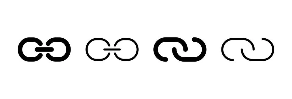Link icon vector illustration. Hyperlink chain sign and symbol Stock Illustration