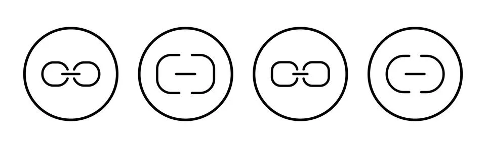 Link icon vector illustration. Hyperlink chain sign and symbol Stock Illustration