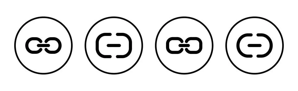 Link icon vector illustration. Hyperlink chain sign and symbol Ilustración de archivo