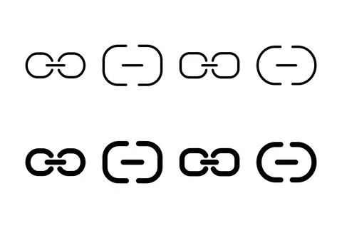Link icon vector illustration. Hyperlink chain sign and symbol Stock Illustration