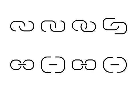 Link icon vector illustration. Hyperlink chain sign and symbol Illustrazione stock