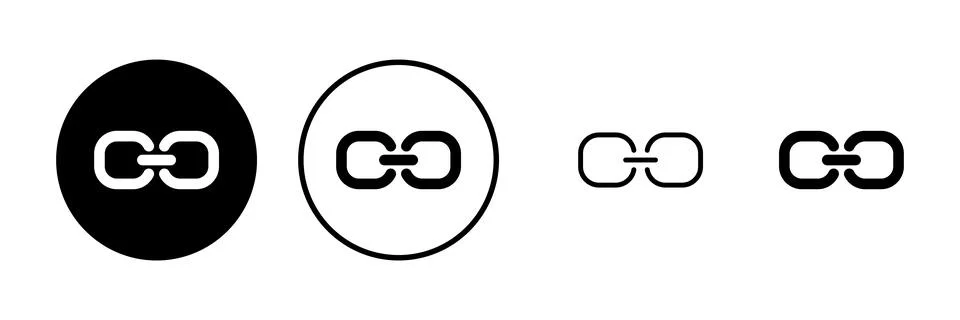 Link icon vector illustration. Hyperlink chain sign and symbol 库存插图