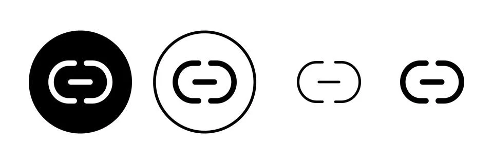Link icon vector illustration. Hyperlink chain sign and symbol Stock Illustration