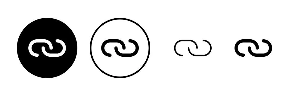 Link icon vector illustration. Hyperlink chain sign and symbol Stock Illustration