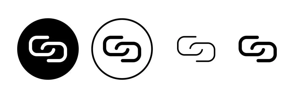 Link icon vector illustration. Hyperlink chain sign and symbol Stock Illustration