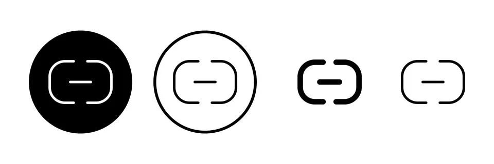 Link icon vector illustration. Hyperlink chain sign and symbol Stock-Illustration