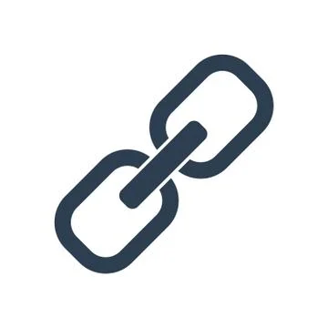 Link icon on white background. Stock Illustration