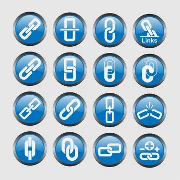 Link icons Stock Illustration