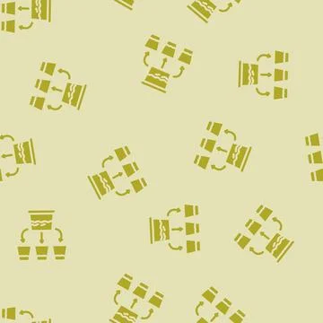 Link juice seo glyph vector seamless pattern イラスト素材
