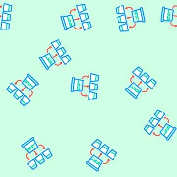 Link juice seo vector seamless pattern イラスト素材