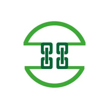 Link logo or Monogram collection letter interlock style good for brand, football Stock Illustration
