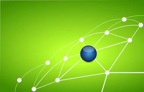 Link network of connections. illustration design Stock Illustration