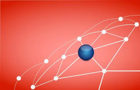Link network of connections. illustration design Stock-Illustration