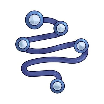 Link path illustration Stock Illustration