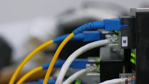 A link to the server equipment Video stock 92703773