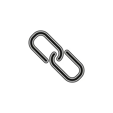 Link sign - vector chain symbol - connection icon, internet security object Stock Illustration
