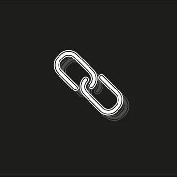 Link sign - vector chain symbol - connection icon, internet security object Stock-Illustration