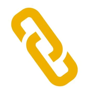 Link sign - vector chain symbol - connection icon, internet security object Stock Illustration