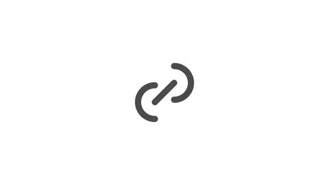 Link Symbol Animating in Seamless Loop Видео 346649256