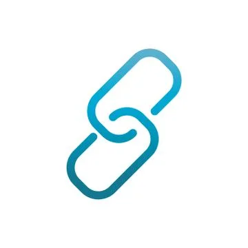 Link user interface blue gradient Stock Illustration