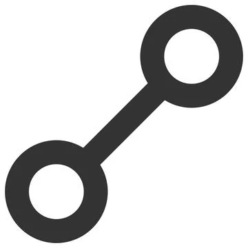 Link Vector Icon Flat Illustration Illustrazione stock