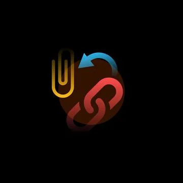 Link. Vector icon in gradient style. Editable illustration Stock Illustration