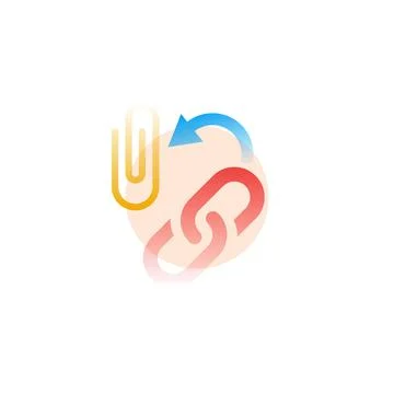 Link. Vector icon in gradient style. Editable illustration Stock Illustration