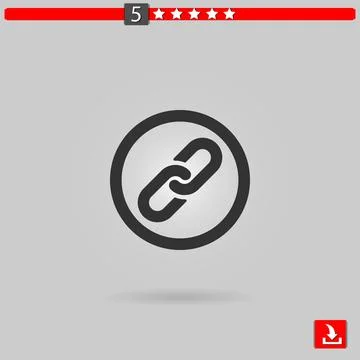 Link vector icon Stock Illustration