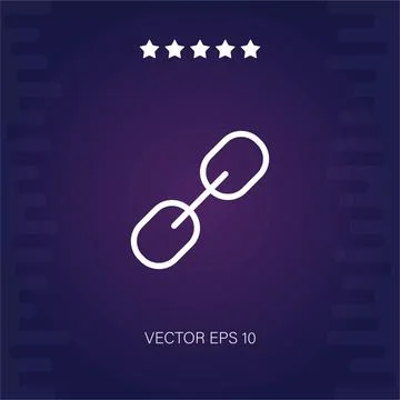 Link vector icon Illustrazione stock