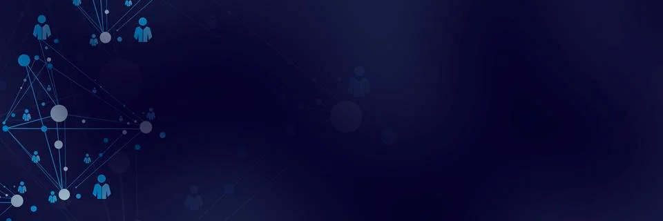 Linked abstract white human.Headline background. イラスト素材