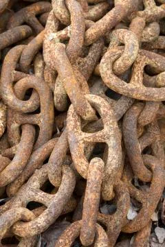 Linked Chain Background Foto stock