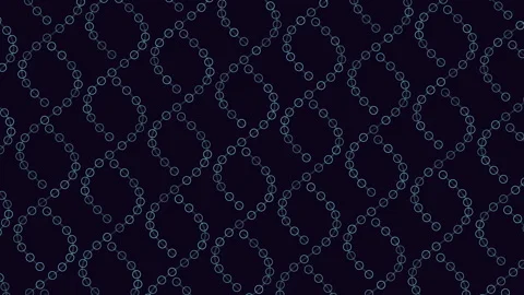 Linked circles pattern in black and green Stock-Footage 311601475