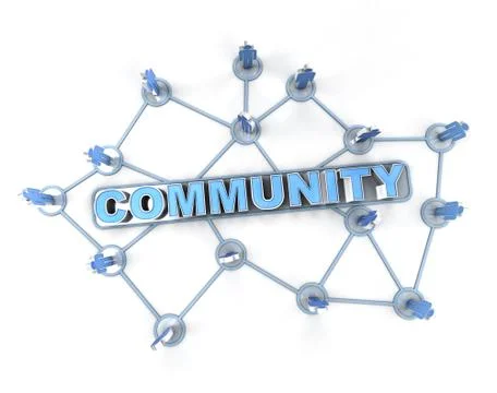 Linked community Stock Illustration
